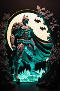 theitvhubcomeonin carved diorama of batman from DC comics in a e3e83084 0796 4087 9e4b ab7d36244665